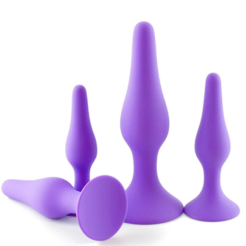 Silicone Anal Plugs (S/M/L/XL) Perfect for Women