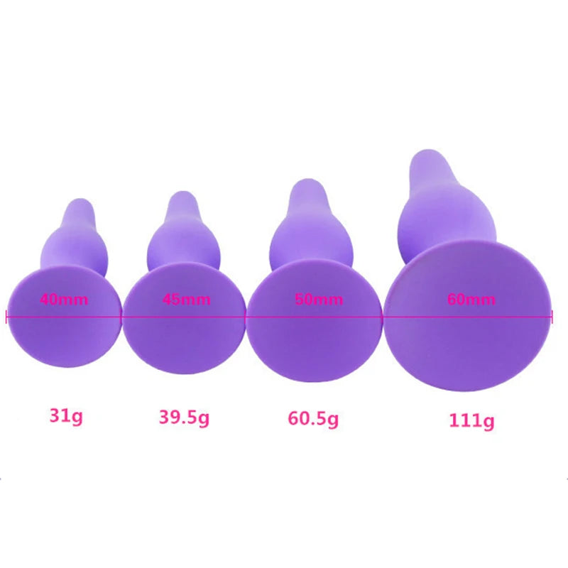 Silicone Anal Plugs (S/M/L/XL) Perfect for Women