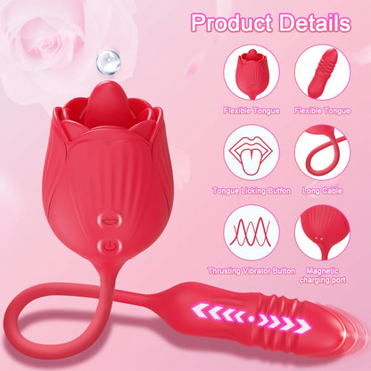 Rose-Licking Vibrator