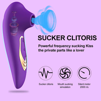 G-Spot and Clitoral Sucking Vibrator Erotic Stimulator