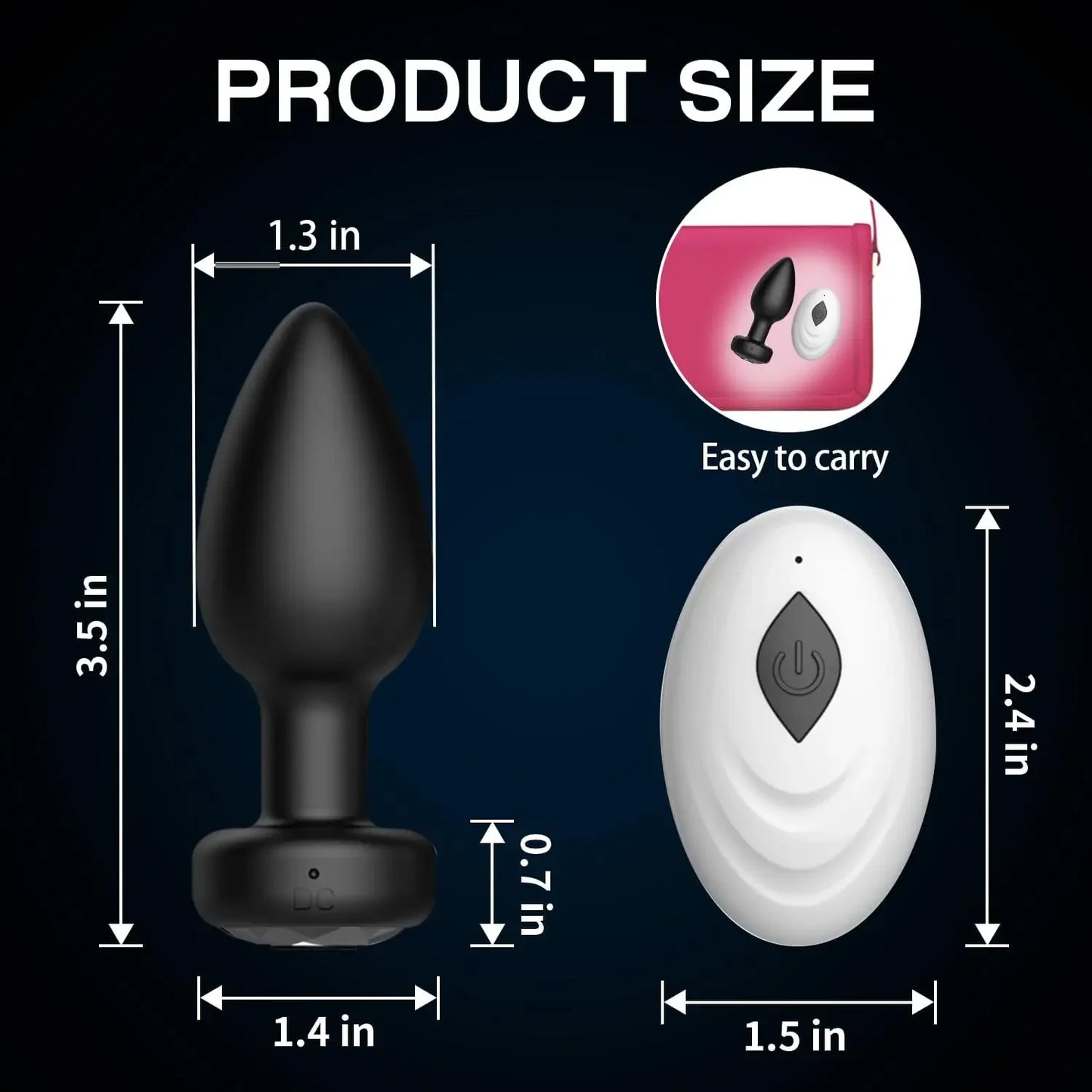 APP Wireless Control Anal Vibrator Butt Plug