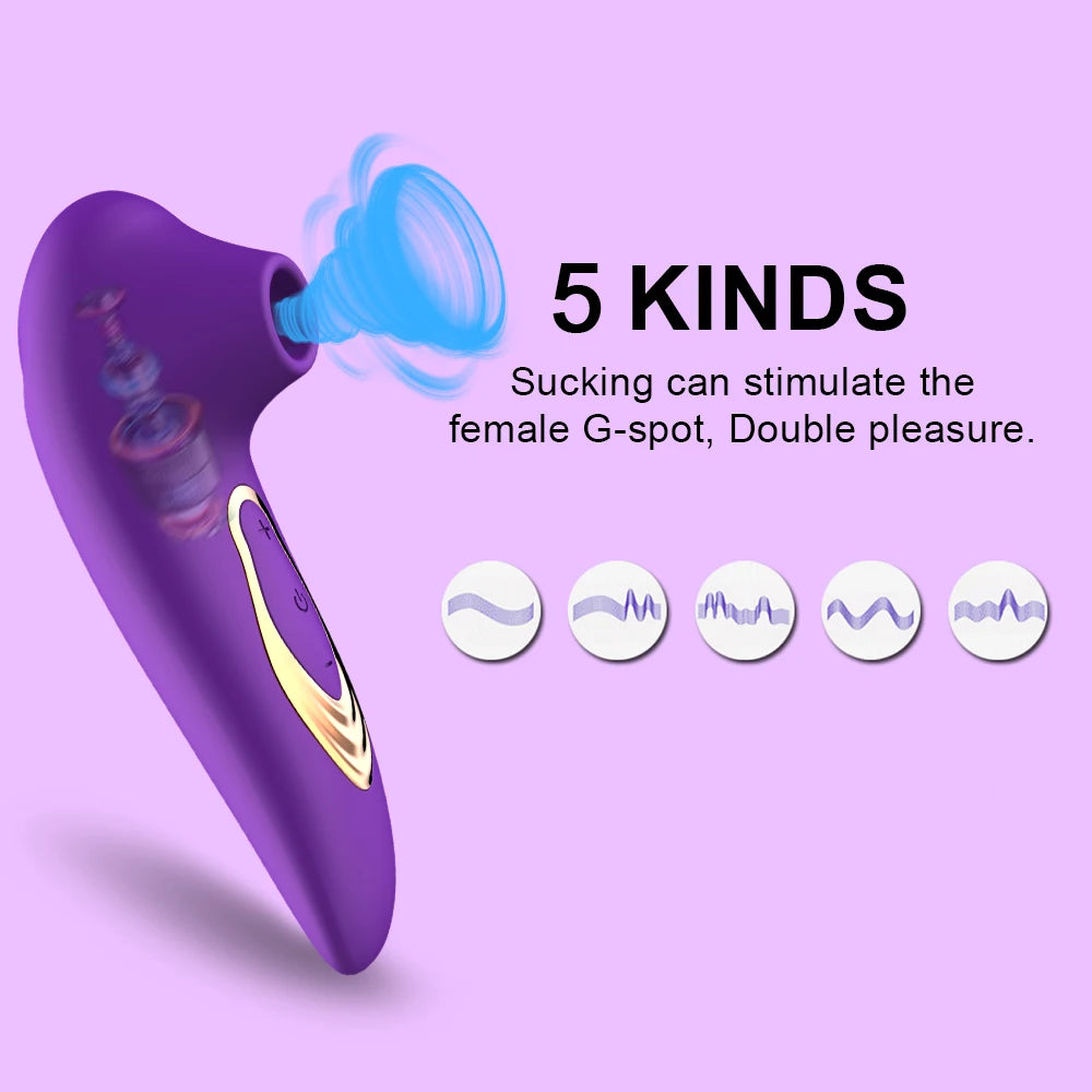 G-Spot and Clitoral Sucking Vibrator Erotic Stimulator