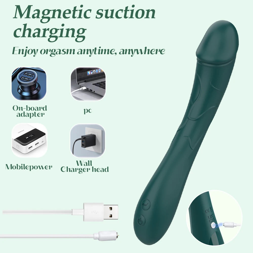 Soft Silicone Massager with 10 Speed Settings