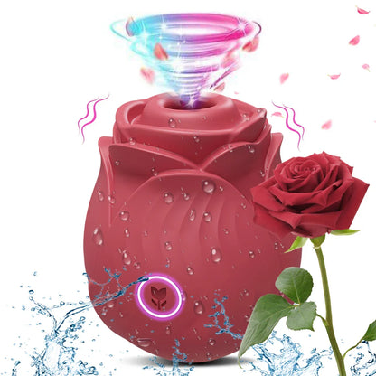 Rose Clitoral Sucking Vibrator - Flower-Inspired Vibrating Toy for Women